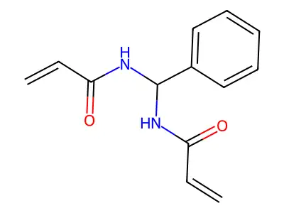 N,N'-(phenylmethanediyl)bisprop-2-enamide structure
