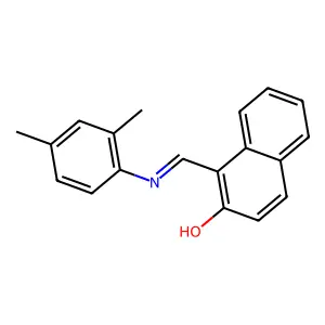 1-(2,4-Xylyliminomethyl)-2-naphthol structure
