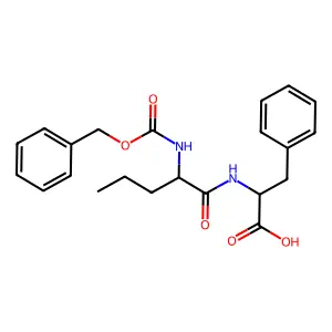 3-Phenyl-2-[2-(phenylmethoxycarbonylamino)pentanoylamino]propanoic acid structure