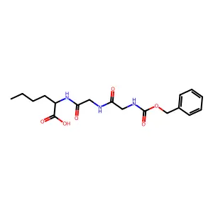 N-[(benzyloxy)carbonyl]glycylglycylnorleucine structure
