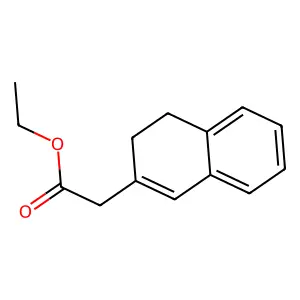 Ethyl 2-(3,4-dihydronaphthalen-2-yl)acetate structure