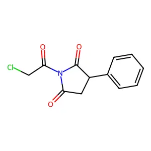 1-(Chloroacetyl)-3-phenylpyrrolidine-2,5-dione structure