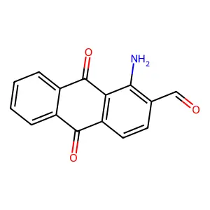 1-Amino-9,10-dioxo-9,10-dihydroanthracene-2-carbaldehyde structure