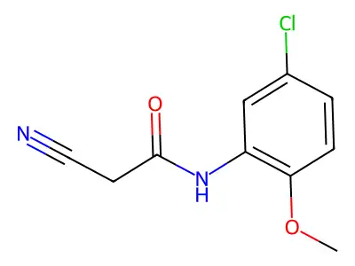 N-(5-chloro-2-methoxyphenyl)-2-cyanoacetamide structure