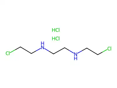 1,2-Ethanediamine, N,N'-bis(2-chloroethyl)-, dihydrochloride structure