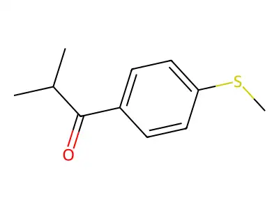 2-Methyl-1-[4-(methylthio)phenyl]-1-propanone structure