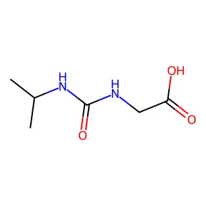 N'-Isopropylureidoacetic acid structure