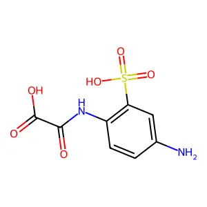 ((4-Amino-2-sulphophenyl)amino)oxoacetic acid structure