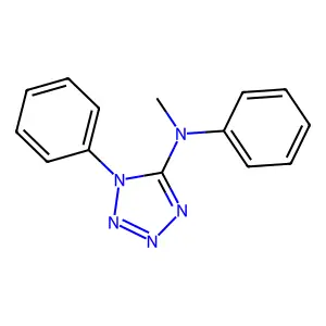 N-Methyl-N,1-diphenyl-1H-tetrazol-5-amine structure