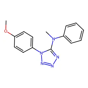 1-(4-Methoxyphenyl)-N-methyl-N-phenyl-1H-tetrazol-5-amine structure