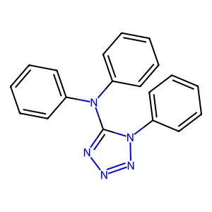 N,N,1-triphenyltetrazol-5-amine structure