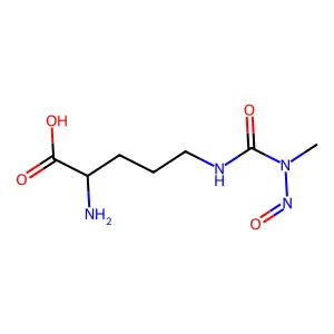 N-(N-Methyl-N-nitrosocarbamoyl)-l-ornithine structure