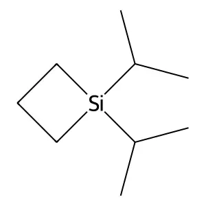 Silacyclobutane, 1,1-bis(1-methylethyl)- structure