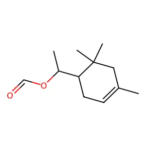 3-Cyclohexene-1-methanol, alpha,4,6,6-tetramethyl-, 1-formate structure