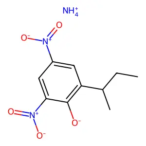 Dinoseb ammonium salt structure