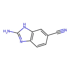 2-氨基-1H-1,3-苯并二唑-5-甲腈 structure
