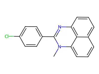 Perimidine, 2-(p-chlorophenyl)-1-methyl- structure