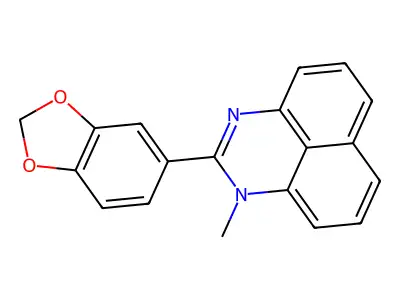 Perimidine, 2-(1,3-benzodioxol-5-yl)-1-methyl- structure