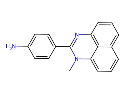 Perimidine, 2-(p-aminophenyl)-1-methyl- structure