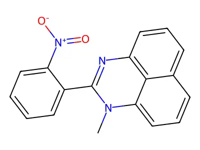 Perimidine, 1-methyl-2-(o-nitrophenyl)- structure