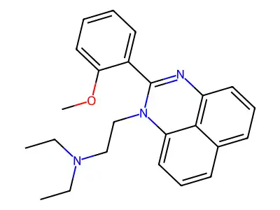 Perimidine, 1-(2-(diethylamino)ethyl)-2-(o-methoxyphenyl)- structure