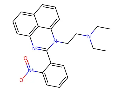 Perimidine, 1-(2-(diethylamino)ethyl)-2-(o-nitrophenyl)- structure