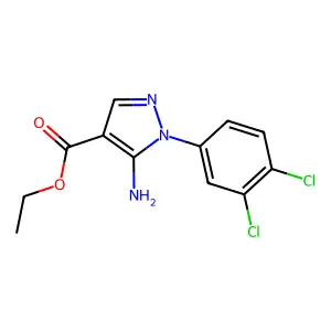 ethyl 5-amino-1-(3,4-dichlorophenyl)-1H-pyrazole-4-carboxylate structure