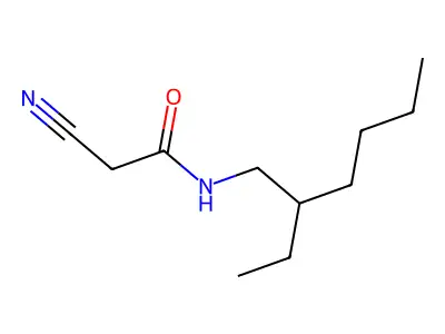 2-cyano-N-(2-ethylhexyl)acetamide structure