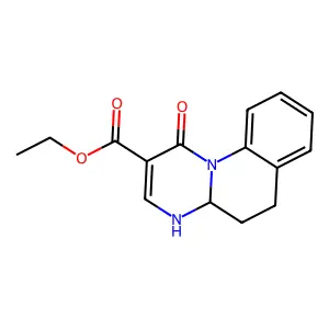 1H-Pyrimido[1,2-a]quinoline-2-carboxylic acid, 4,4a,5,6-tetrahydro-1-oxo-, ethyl ester structure