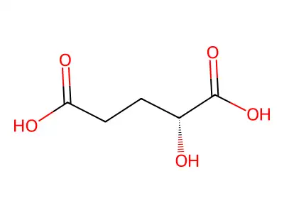 D-2-Hydroxyglutaric acid structure