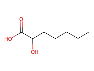 2-Hydroxyheptanoic acid structure