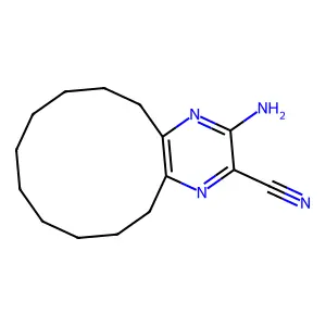 3-Amino-5,6,7,8,9,10,11,12,13,14-decahydrocyclododeca[B]pyrazine-2-carbonitrile structure