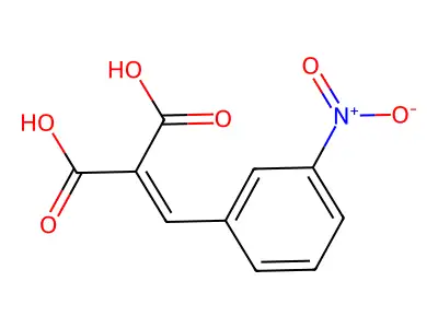 2-[(3-Nitrophenyl)methylidene]propanedioic acid structure