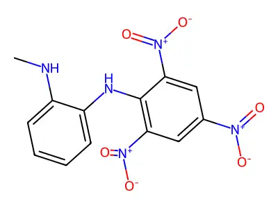1,2-Benzenediamine, N1-methyl-N2-(2,4,6-trinitrophenyl)- structure