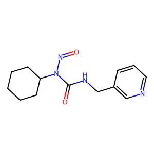 1-Cyclohexyl-1-nitroso-3-(pyridin-3-ylmethyl)urea structure