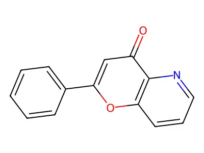 4H-Pyrano(3,2-b)pyridin-4-one, 2-phenyl- structure