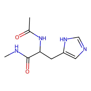 1H-Imidazole-4-propanamide, alpha-(acetylamino)-N-methyl-, (S)- structure