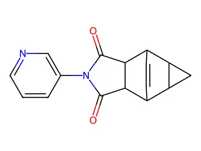 4-(3-Pyridinyl)-4-azatetracyclo[5.3.2.0~2,6~.0~8,10~]dodec-11-ene-3,5-dione structure