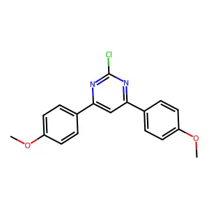 2-Chloro-4,6-bis(4-methoxyphenyl)pyrimidine structure