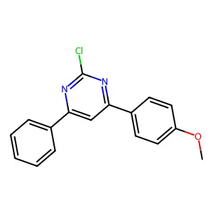 2-Chloro-4-(4-methoxy-phenyl)-6-phenyl-pyrimidine structure