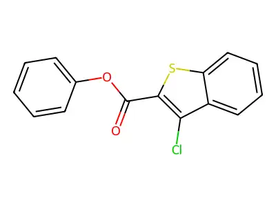 Phenyl 3-chlorobenzo[b]thiophene-2-carboxylate structure
