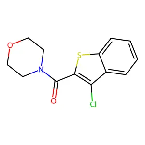 3-Chlorobenzo[b]thiophen-2-yl morpholin-4-yl ketone structure