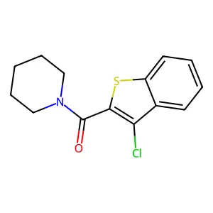 (3-Chloro-1-benzothiophen-2-yl)(piperidin-1-yl)methanone structure