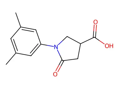 1-(3,5-Dimethylphenyl)-5-oxopyrrolidine-3-carboxylic acid structure