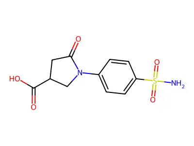 5-oxo-1-(4-sulfamoylphenyl)pyrrolidine-3-carboxylic Acid structure