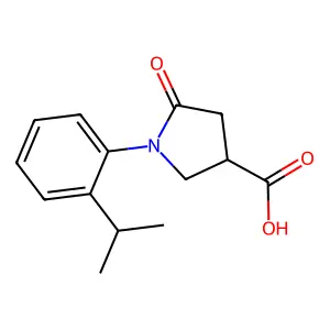 1-(2-Isopropylphenyl)-5-oxopyrrolidine-3-carboxylic acid structure