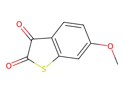6-Methoxy-1-benzothiophene-2,3-dione structure