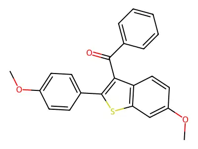 6-Methoxy-2-(4-methoxyphenyl)benzo[b]thiophene structure