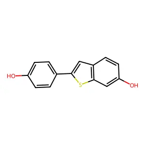 2-(4-Hydroxyphenyl)benzo(b)thiophen-6-ol structure