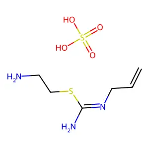 Pseudourea, 1-allyl-2-(2-aminoethyl)-2-thio-, hydrogen sulfate structure